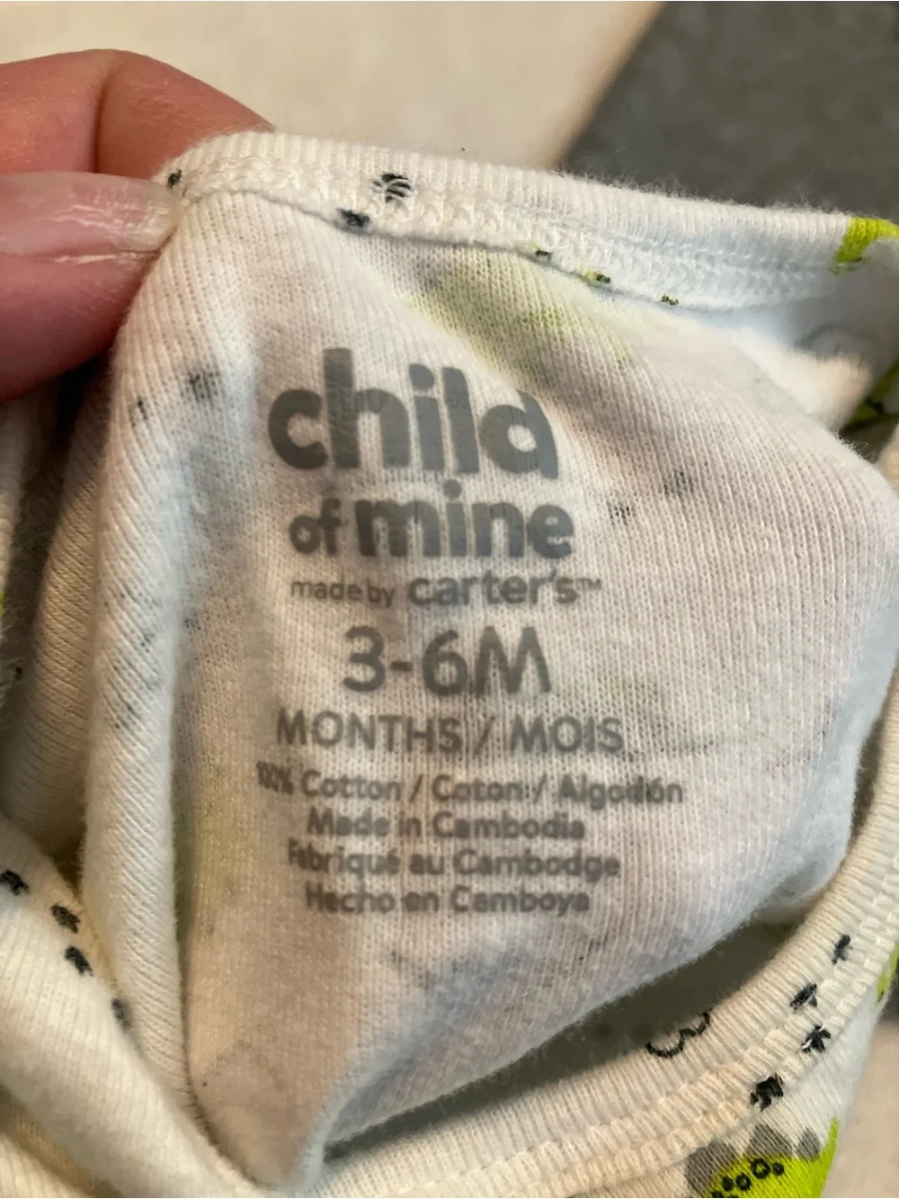 White and Gray Onesies with Dinosaur Print and Striped Shorts